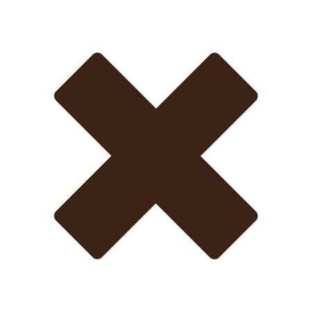 Ergomat DuraStripe Xtreme 9.5inx9.5inx3.5in Rounded Xfts Brown, 12PK DSX-XR9.5-BR-KIT